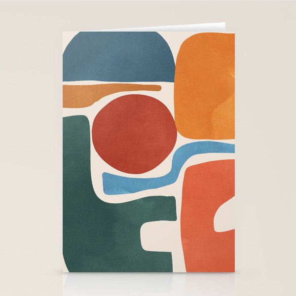 Modern Abstract Minimal Shapes 200 Stationery Card Gallery Image 2