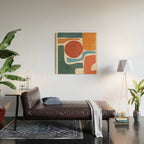 Modern Abstract Minimal Shapes 200 Wood Wall Art Gallery Image 2