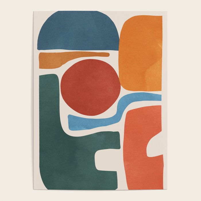 Modern Abstract Minimal Shapes 200 Poster Gallery Image 4