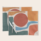 Modern Abstract Minimal Shapes 200 Placemat Gallery Image 1