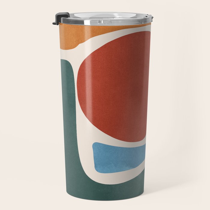 Modern Abstract Minimal Shapes 200 Travel Mug Gallery Image 3