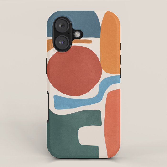 Modern Abstract Minimal Shapes 200 iPhone Case Gallery Image 1