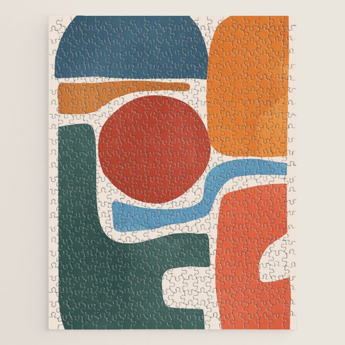 Modern Abstract Minimal Shapes 200 Jigsaw Puzzle Gallery Image 1