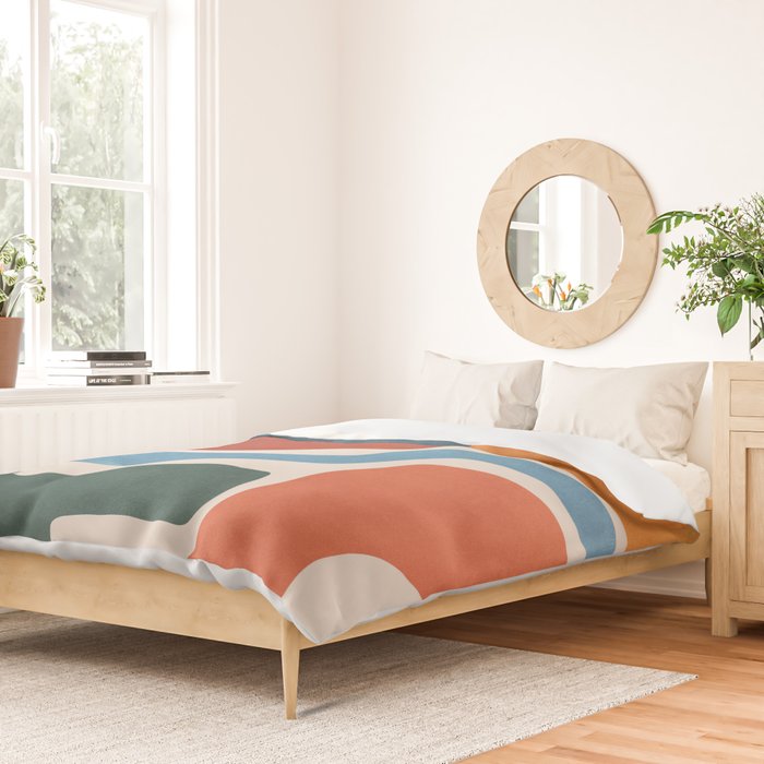 Modern Abstract Minimal Shapes 200 Duvet Cover Gallery Image 2