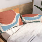 Modern Abstract Minimal Shapes 200 Pillow Sham Gallery Image 2