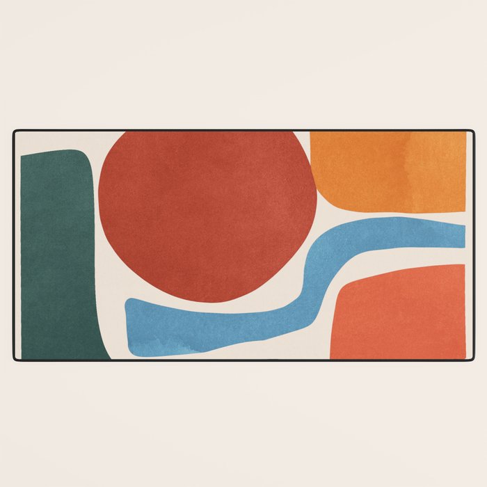Modern Abstract Minimal Shapes 200 Desk Mat Gallery Image 3