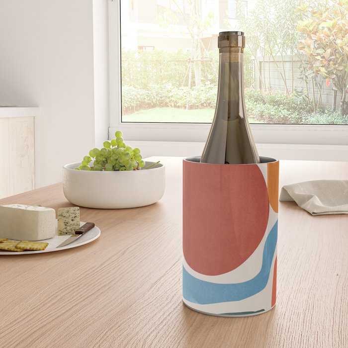Modern Abstract Minimal Shapes 200 Wine Chiller Gallery Image 4