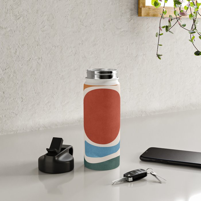 Modern Abstract Minimal Shapes 200 Water Bottle Gallery Image 4