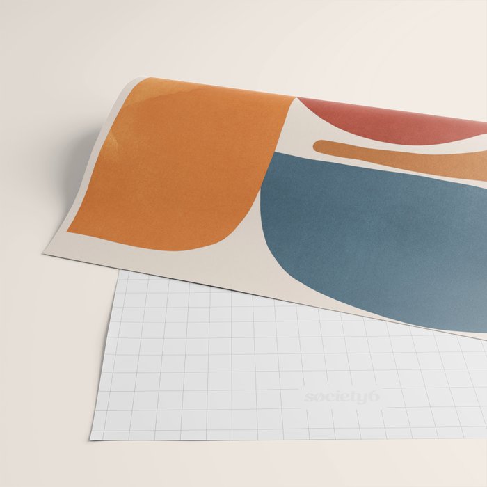 Modern Abstract Minimal Shapes 200 Wrapping Paper Gallery Image 2