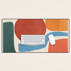 Modern Abstract Minimal Shapes 200 Desk Mat Gallery Image 1