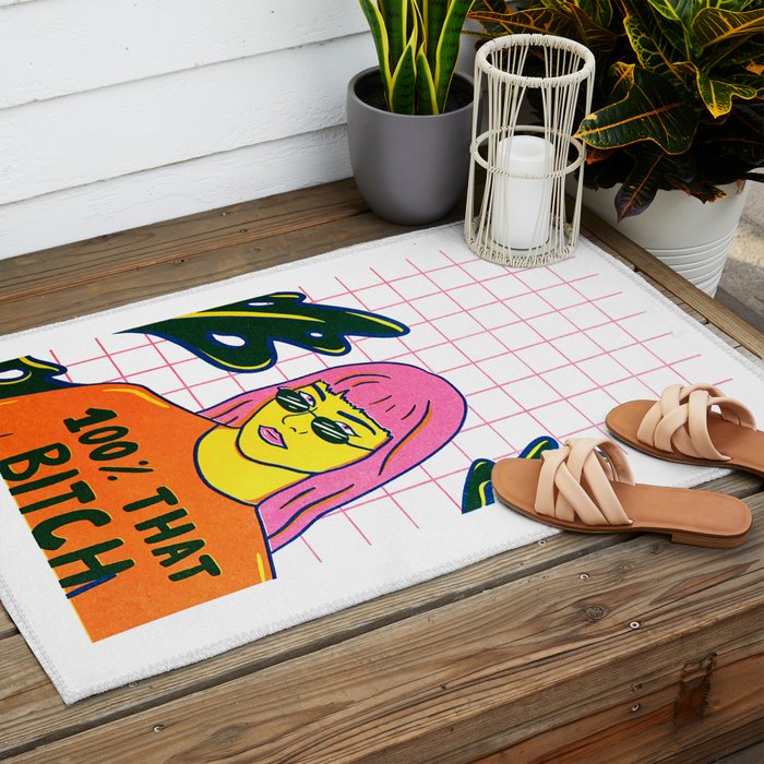 That Bitch Outdoor Rug Gallery Image 2