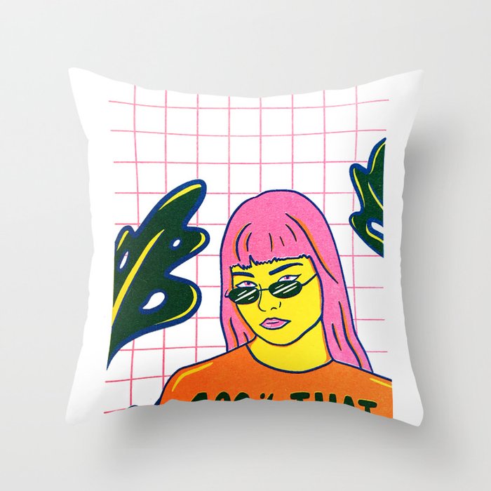 That Bitch Throw Pillow Gallery Image 1