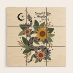 Year of the Snake 2025 - Cream Wood Wall Art Gallery Image 1