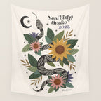 Year of the Snake 2025 - Cream Wall Tapestry Gallery Image 4