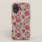 Bokhara Nim Suzani  Antique Uzbek Embroidery Print iPhone Case Gallery Image 1