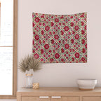 Bokhara Nim Suzani  Antique Uzbek Embroidery Print Wall Tapestry Gallery Image 2