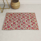 Bokhara Nim Suzani  Antique Uzbek Embroidery Print Rug Gallery Image 1