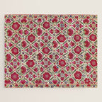 Bokhara Nim Suzani  Antique Uzbek Embroidery Print Jigsaw Puzzle Gallery Image 1
