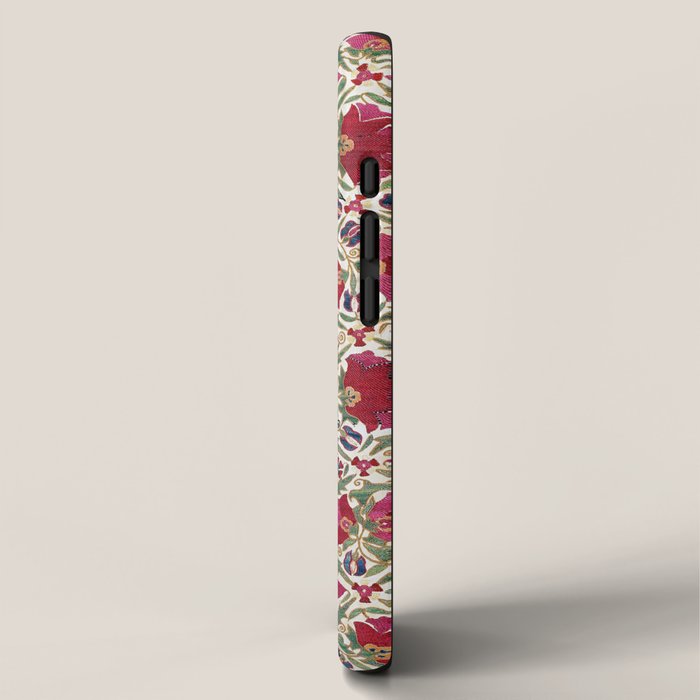 Bokhara Nim Suzani  Antique Uzbek Embroidery Print iPhone Case Gallery Image 2