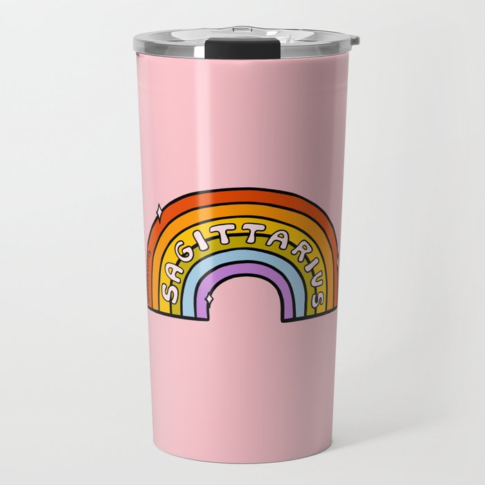 Sagittarius Rainbow Travel Mug Gallery Image 1
