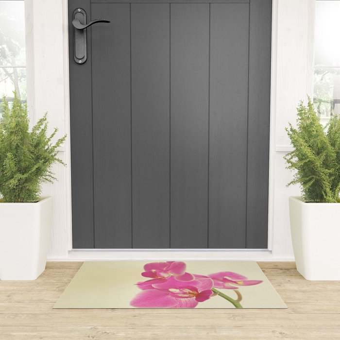 Pink Orchid Welcome Mat Gallery Image 3