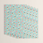 Gils on inflatable in swimming pool floats. Wrapping Paper Gallery Image 3