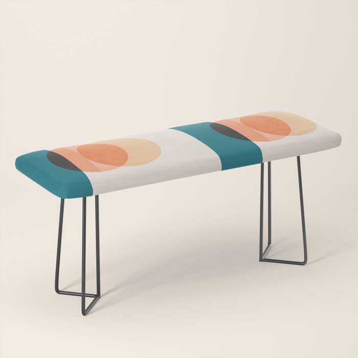 Abstraction_NEW_SUNSET_OCEAN_WAVE_POP_ART_Minimalism_0022D Bench Gallery Image 1