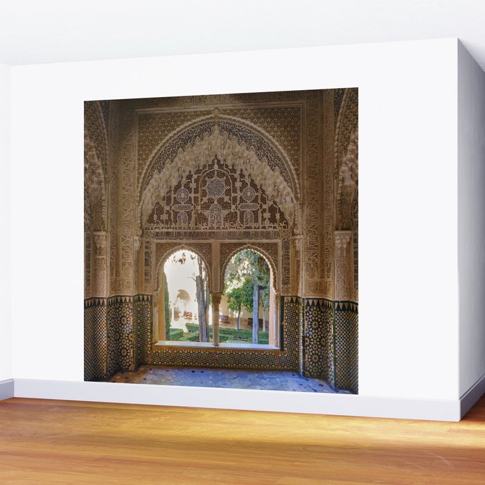 Lindaraja oriel. The Alhambra palace. Granada. Spain. Medium format, Film Wall Mural Gallery Image 2