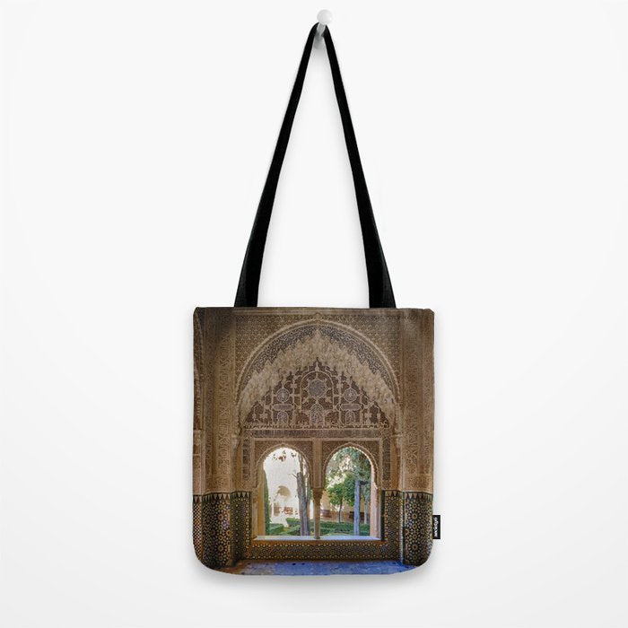 Lindaraja oriel. The Alhambra palace. Granada. Spain. Medium format, Film Tote Bag Gallery Image 2