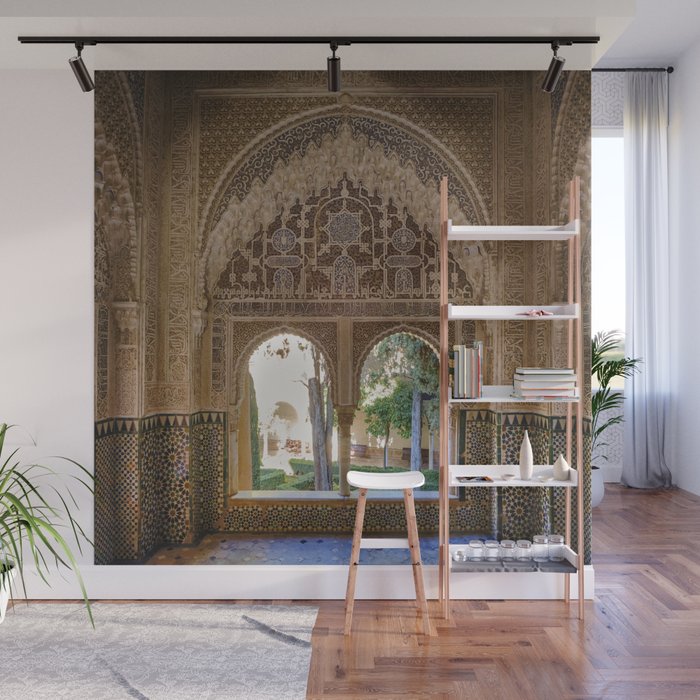 Lindaraja oriel. The Alhambra palace. Granada. Spain. Medium format, Film Wall Mural Gallery Image 1