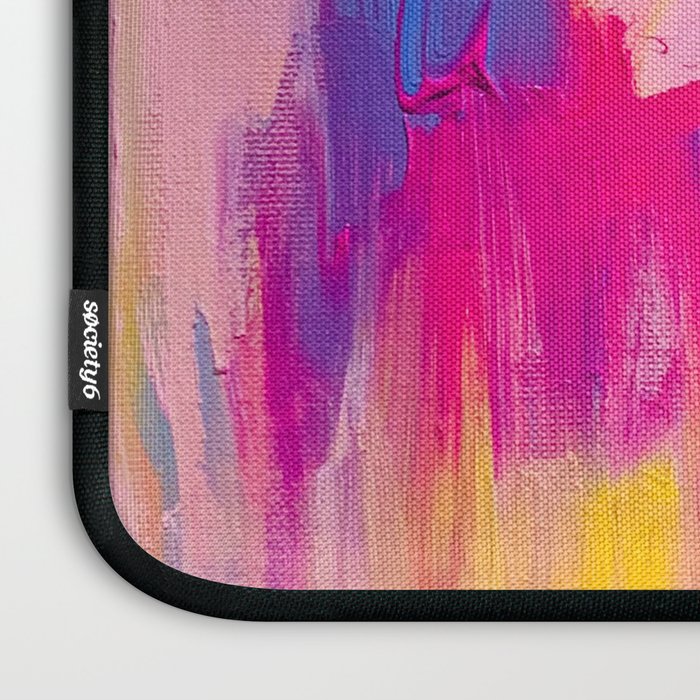 Summer Pink Pastel Abstract  Laptop Sleeve Gallery Image 3