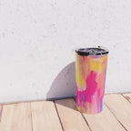 Summer Pink Pastel Abstract  Travel Mug Gallery Image 4