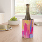 Summer Pink Pastel Abstract  Wine Chiller Gallery Image 4