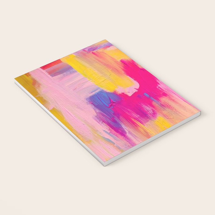 Summer Pink Pastel Abstract  Notebook Gallery Image 3