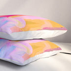 Summer Pink Pastel Abstract  Pillow Sham Gallery Image 3