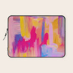 Summer Pink Pastel Abstract  Laptop Sleeve Gallery Image 1