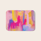 Summer Pink Pastel Abstract  Bath Mat Gallery Image 1
