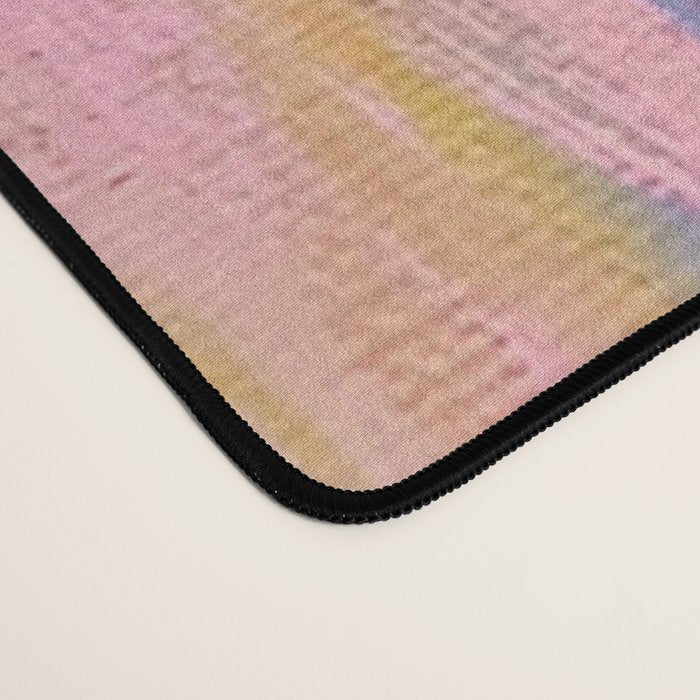 Summer Pink Pastel Abstract  Desk Mat Gallery Image 4
