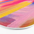 Summer Pink Pastel Abstract  Bath Mat Gallery Image 3