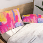 Summer Pink Pastel Abstract  Pillow Sham Gallery Image 2