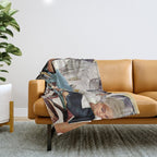Retro Beauty Salon Throw Blanket Gallery Image 1