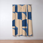 Modern geometric shapes 55 Window Curtain Gallery Image 3