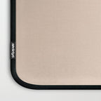 Pale Neutral Blush Buff Cream Solid Laptop Sleeve Gallery Image 3
