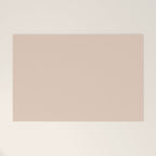 Pale Neutral Blush Buff Cream Solid Welcome Mat Gallery Image 1