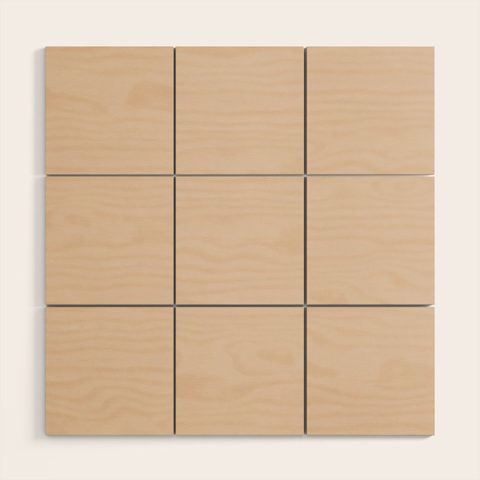 Pale Neutral Blush Buff Cream Solid Wood Wall Art Gallery Image 1