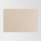 Pale Neutral Blush Buff Cream Solid Rug Gallery Image 2