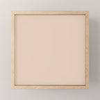 Pale Neutral Blush Buff Cream Solid Mini Art Print Gallery Image 1