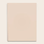 Pale Neutral Blush Buff Cream Solid Notebook Gallery Image 4