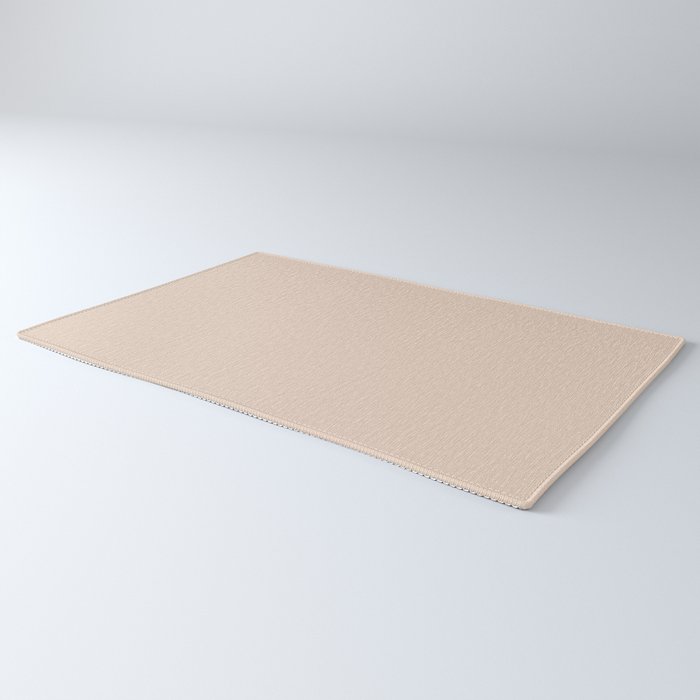 Pale Neutral Blush Buff Cream Solid Rug Gallery Image 3