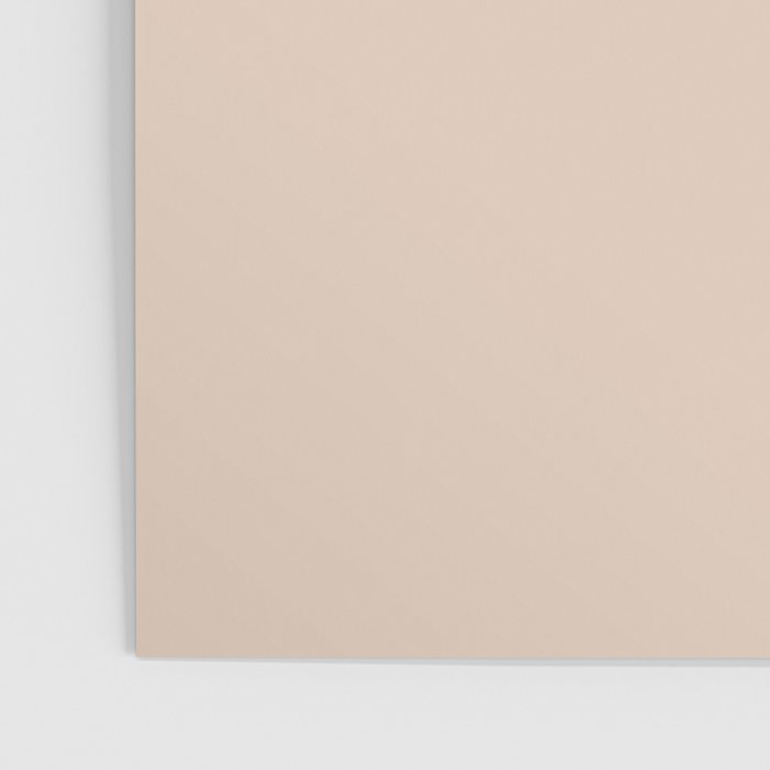 Pale Neutral Blush Buff Cream Solid Poster Gallery Image 3